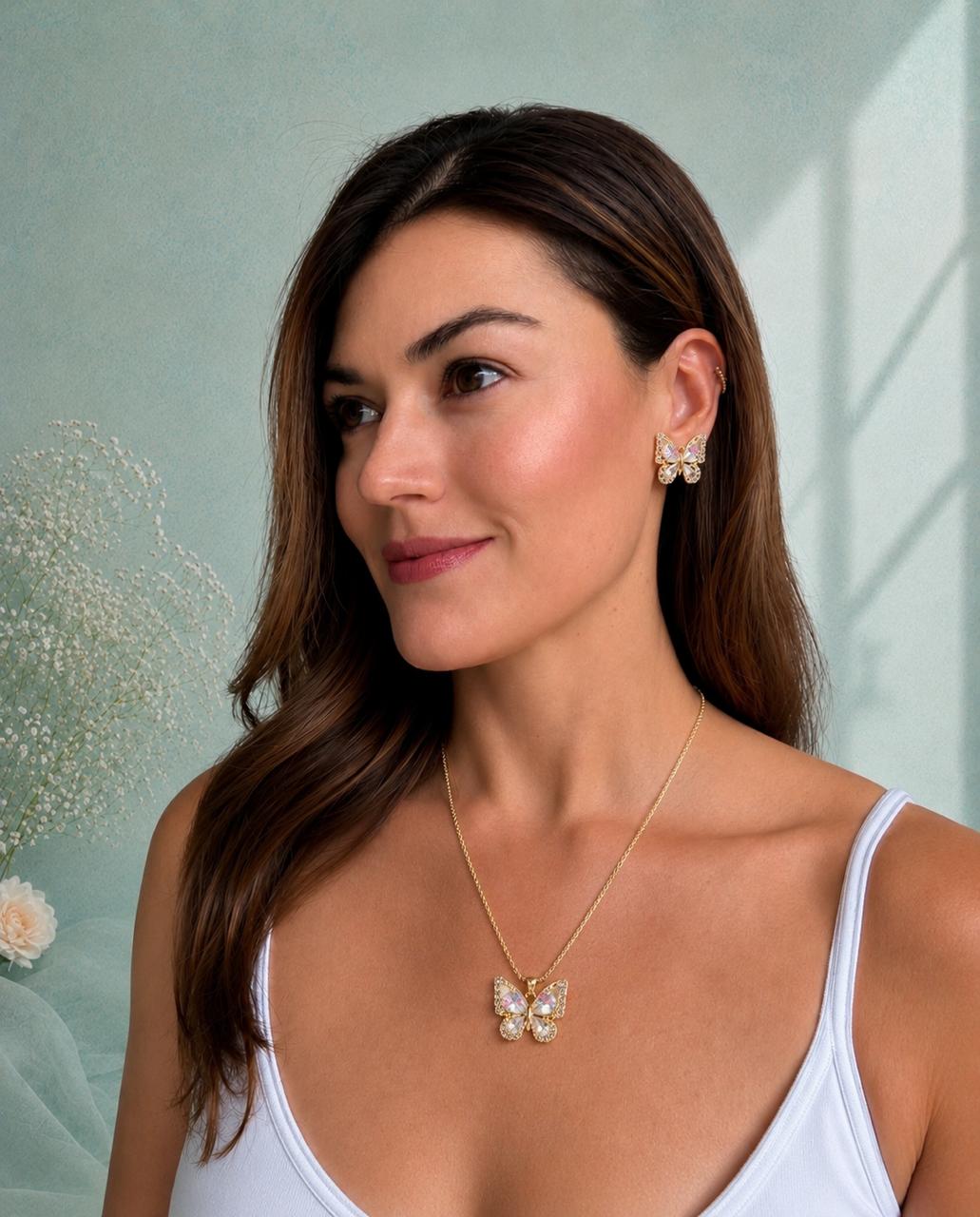 Set Mariposa Cristal