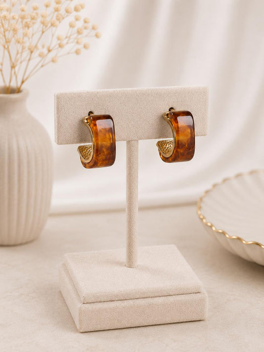 Arete-Topo Ámbar Chic